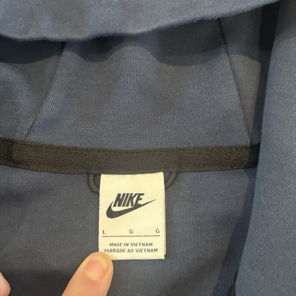 Nike Sportswear Tech Fleece Full-Zip Hoodie Men's Size XL Midnight Navy/Black - Picture 4 of 7